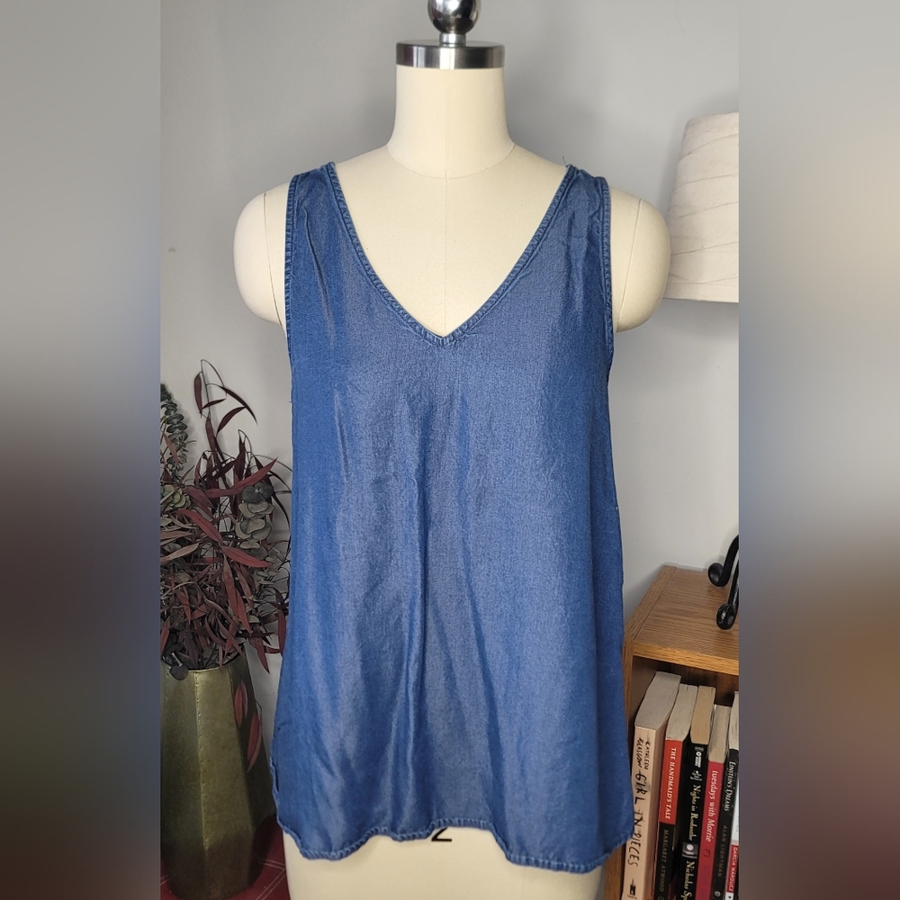 GAP Chambray Tank Top XS
